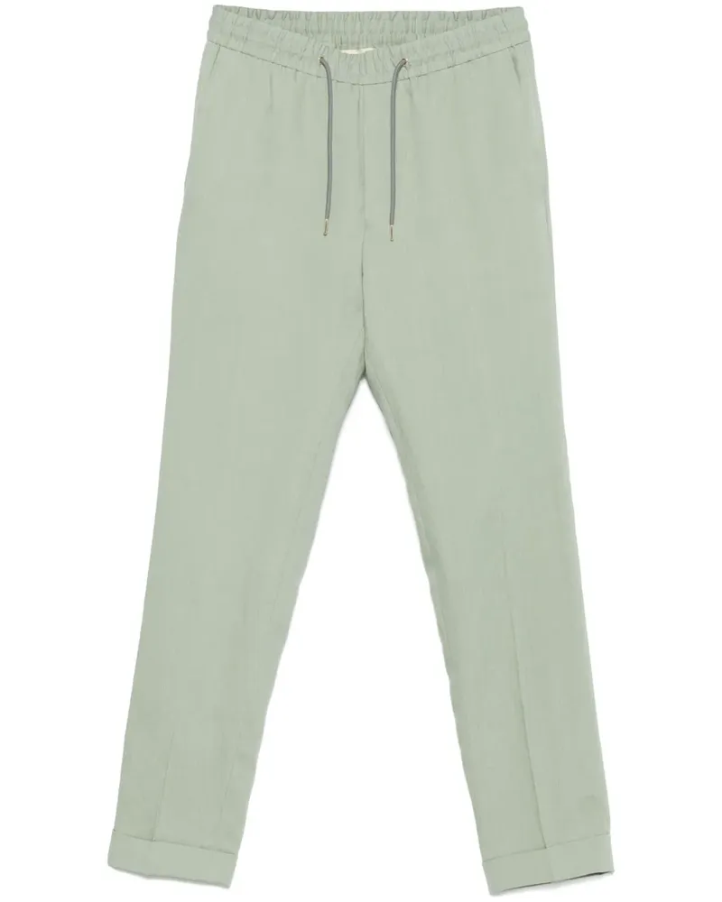 Paul Smith Leinenhose mit Kordelzug - Grün Grün