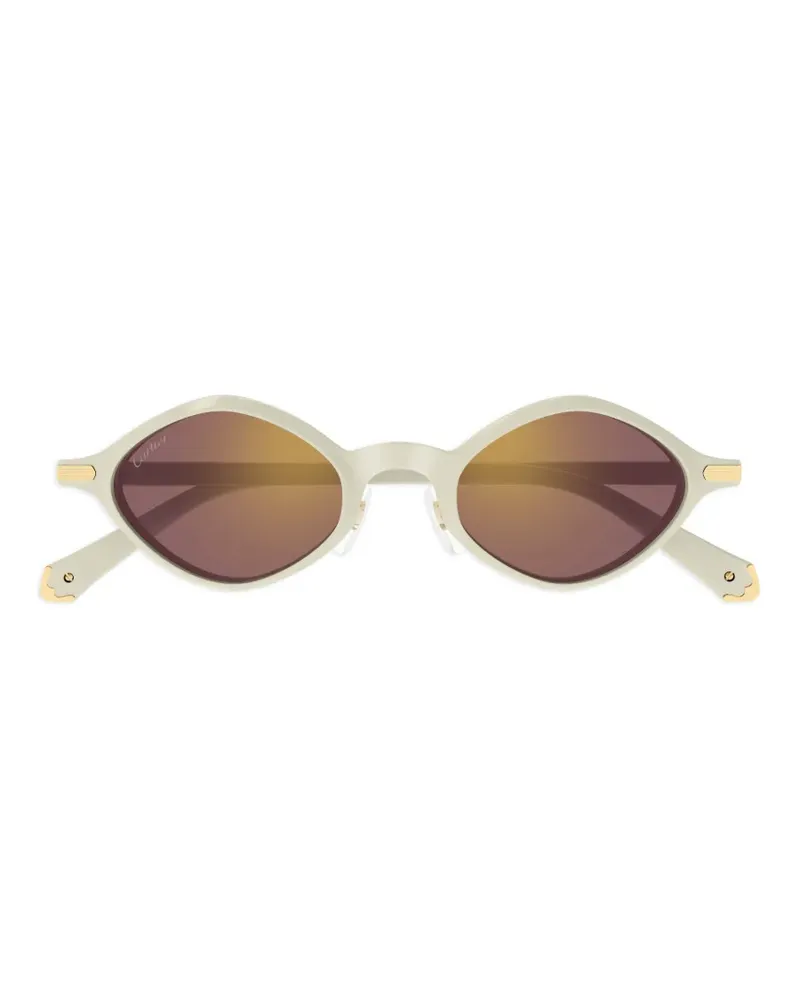 Cartier Première geometric-frame sunglasses - Weiß Weiß