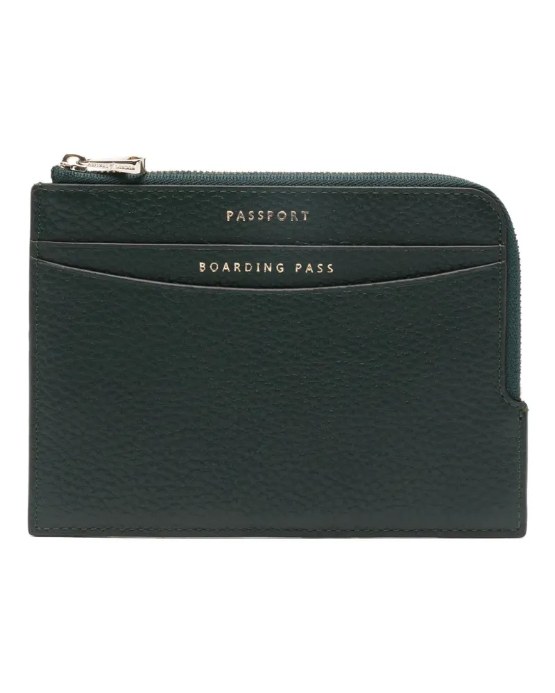 Aspinal of London zipped travel cardholder - Grün Grün