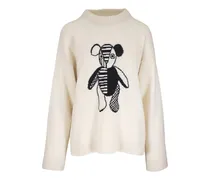 Pullover mit Teddy-Motiv - Nude