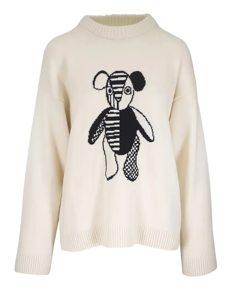 The Elder Statesman Pullover mit Teddy-Motiv - Nude Nude
