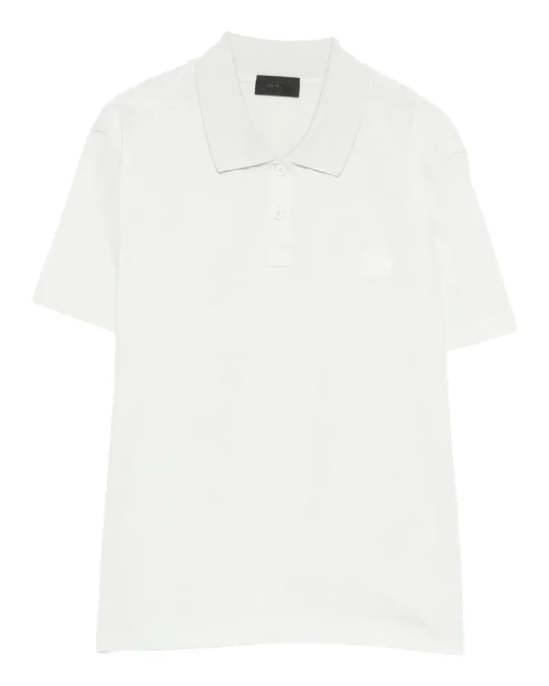 Moncler logo-patch polo top - Grün Grün