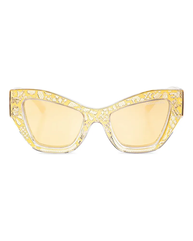 Dolce & Gabbana DG Lace Sonnenbrille - Gold Gold