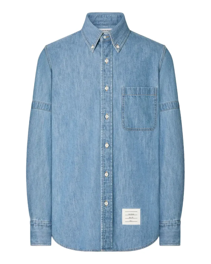 Thom Browne Jeanshemd mit Armband-Detail - Blau Blau
