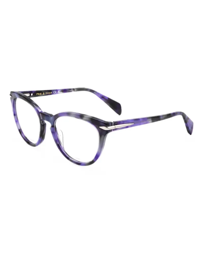 Rag & Bone Runde Brille in Schildpattoptik - Violett Violett