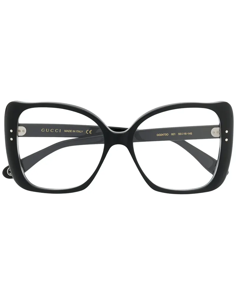 Gucci Brille im Oversized-Look - Schwarz Schwarz