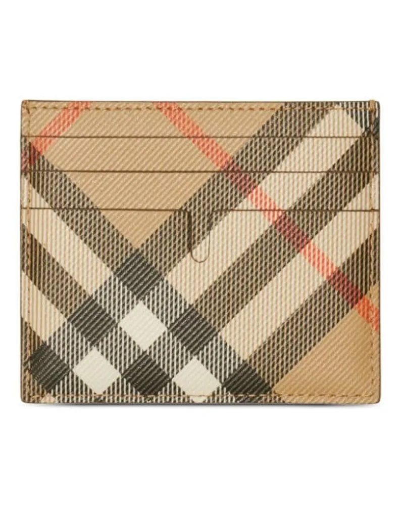 Burberry Kartenetui mit Vintage-Check - Nude Nude