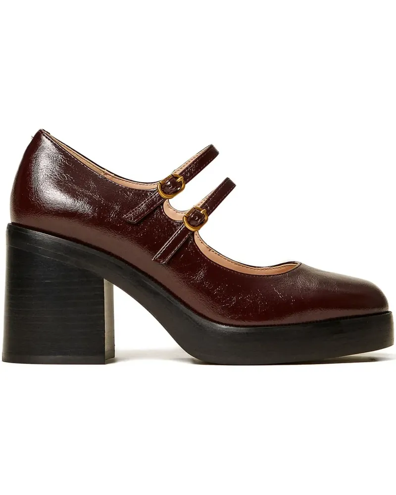 Twin-Set Mary Janes mit Court-Absatz 80mm - Rot Rot