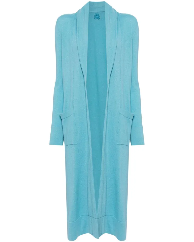 Teddy Cashmere Venezia Kaschmirmantel - Blau Blau