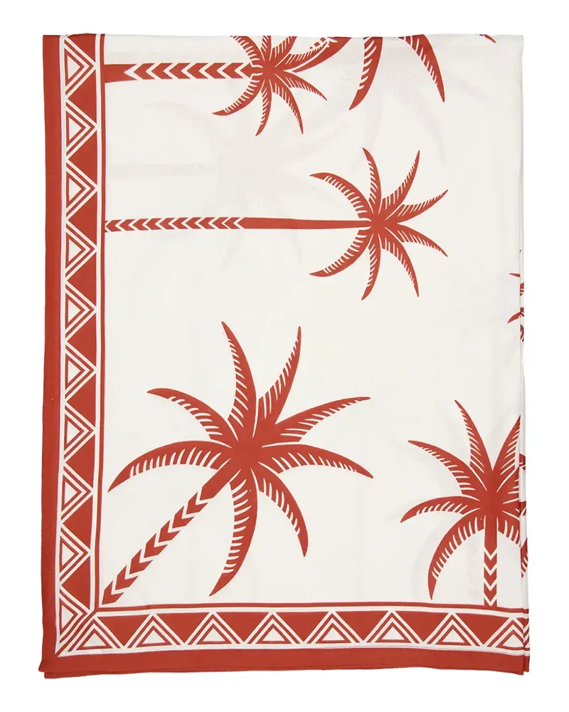 La DoubleJ Date Palms Tischdecke - Weiß Weiß