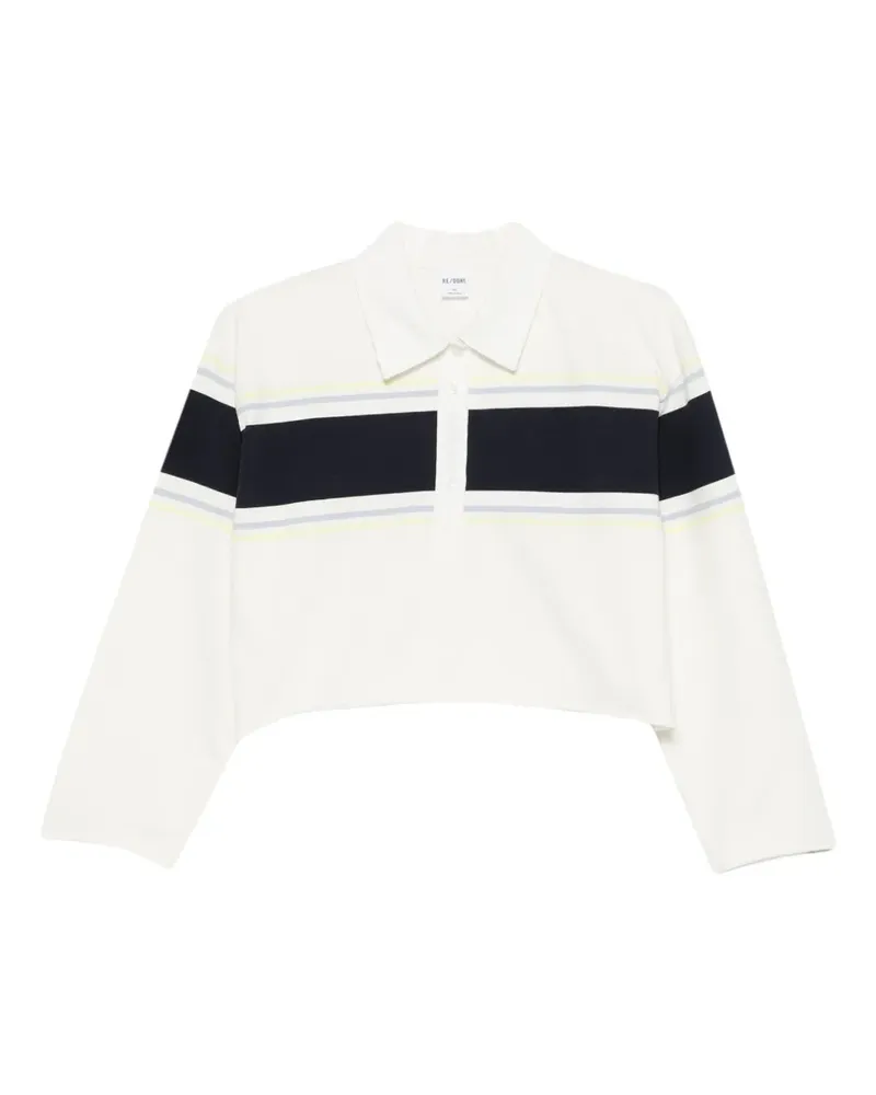 RE/DONE Poloshirt mit Streifen - Nude Nude