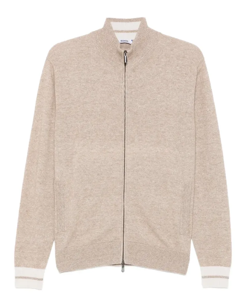 Cesare Attolini Cardigan mit Reißverschluss - Nude Nude