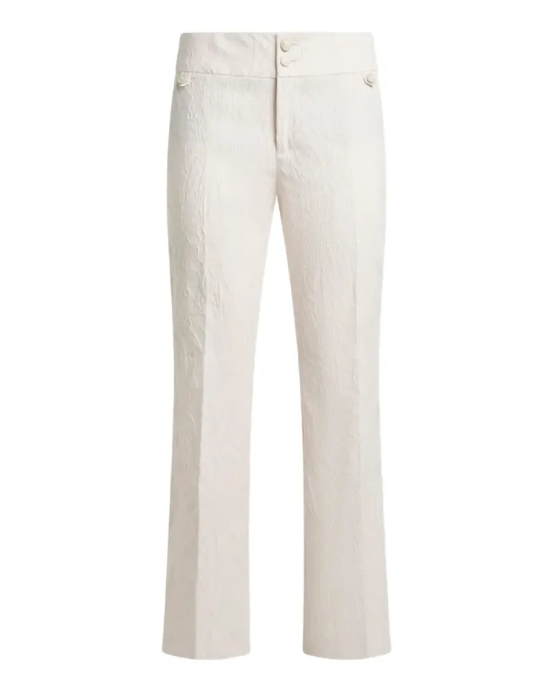 Etro jacquard straight-leg trousers - Nude Nude