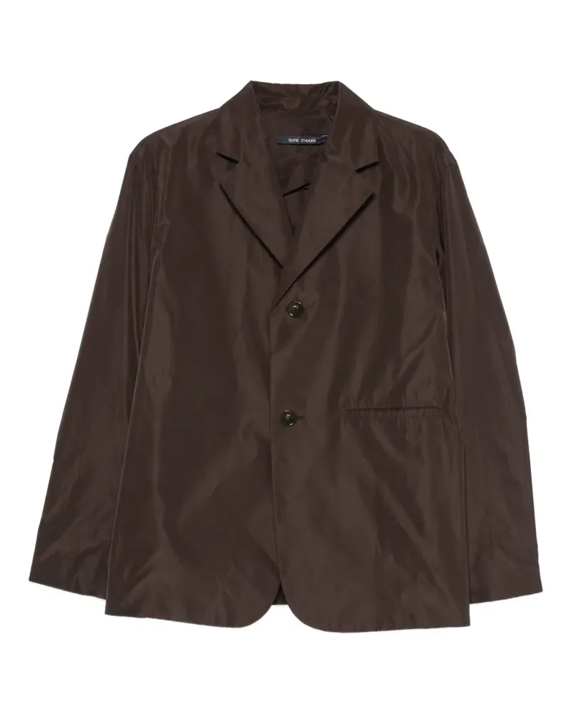 Sofie D'Hoore notched-lapel button-up blazer - Braun Braun