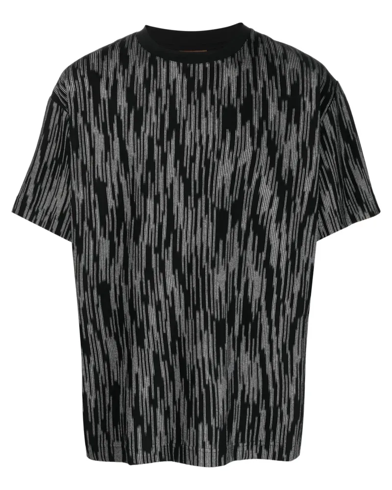 Missoni Gestreiftes T-Shirt - Schwarz Schwarz