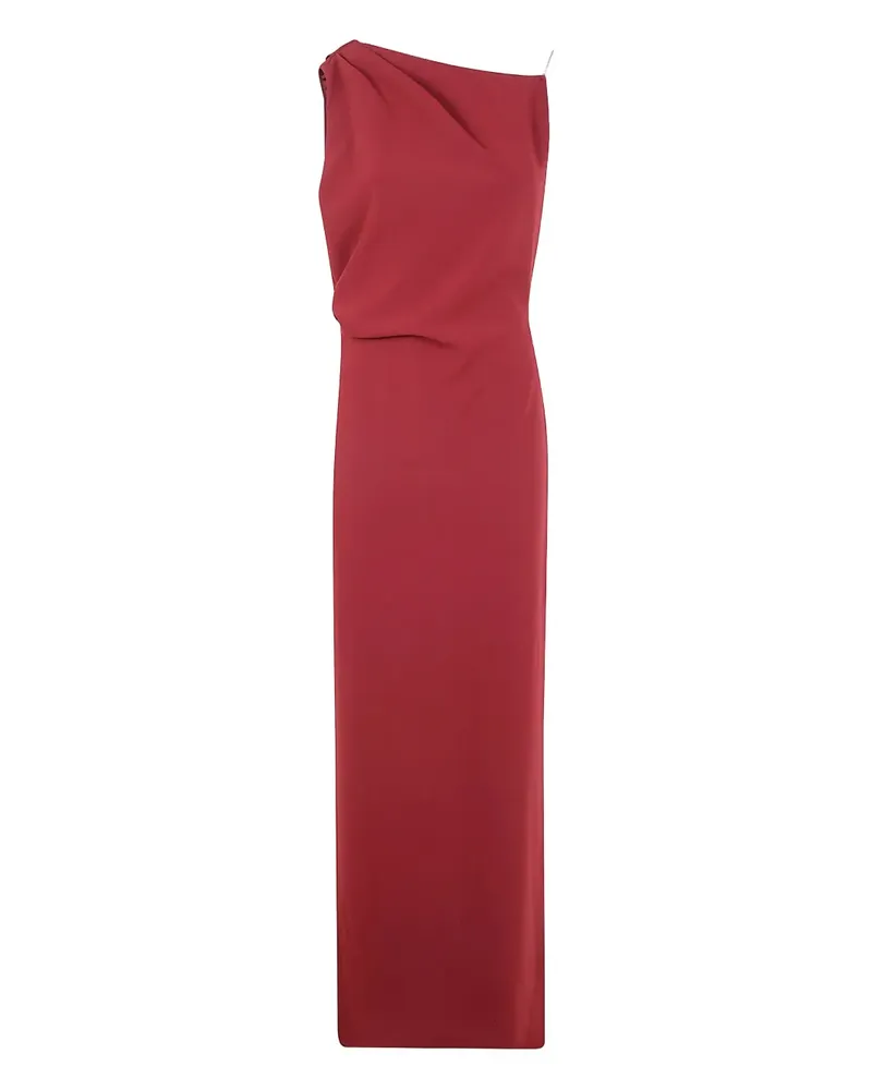Max Mara Drapiertes One-Shoulder-Kleid - Rot Rot