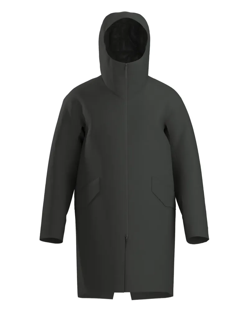 Arc'teryx hooded zip-front coat - Grau Grau