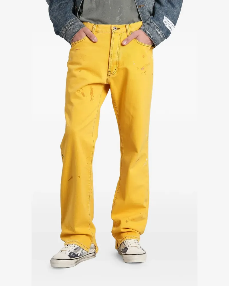GALLERY DEPT. Marley paint-splatter jeans - Gelb Gelb