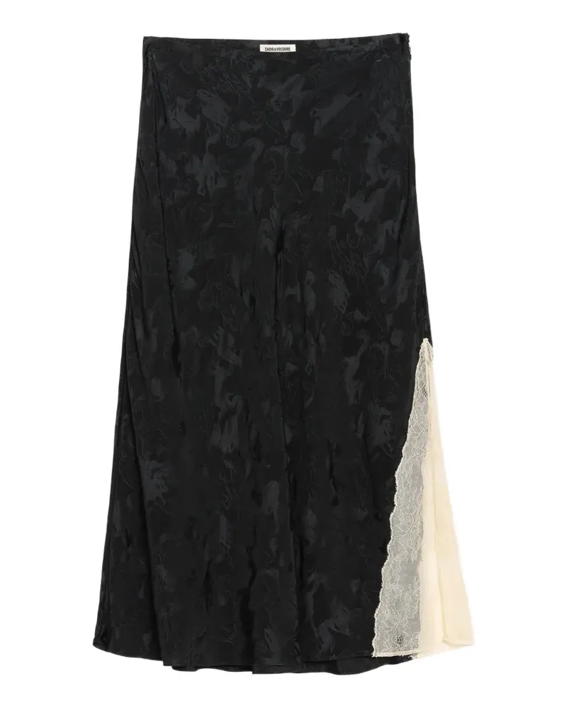 Zadig & Voltaire Jayla silk skirt - Schwarz Schwarz