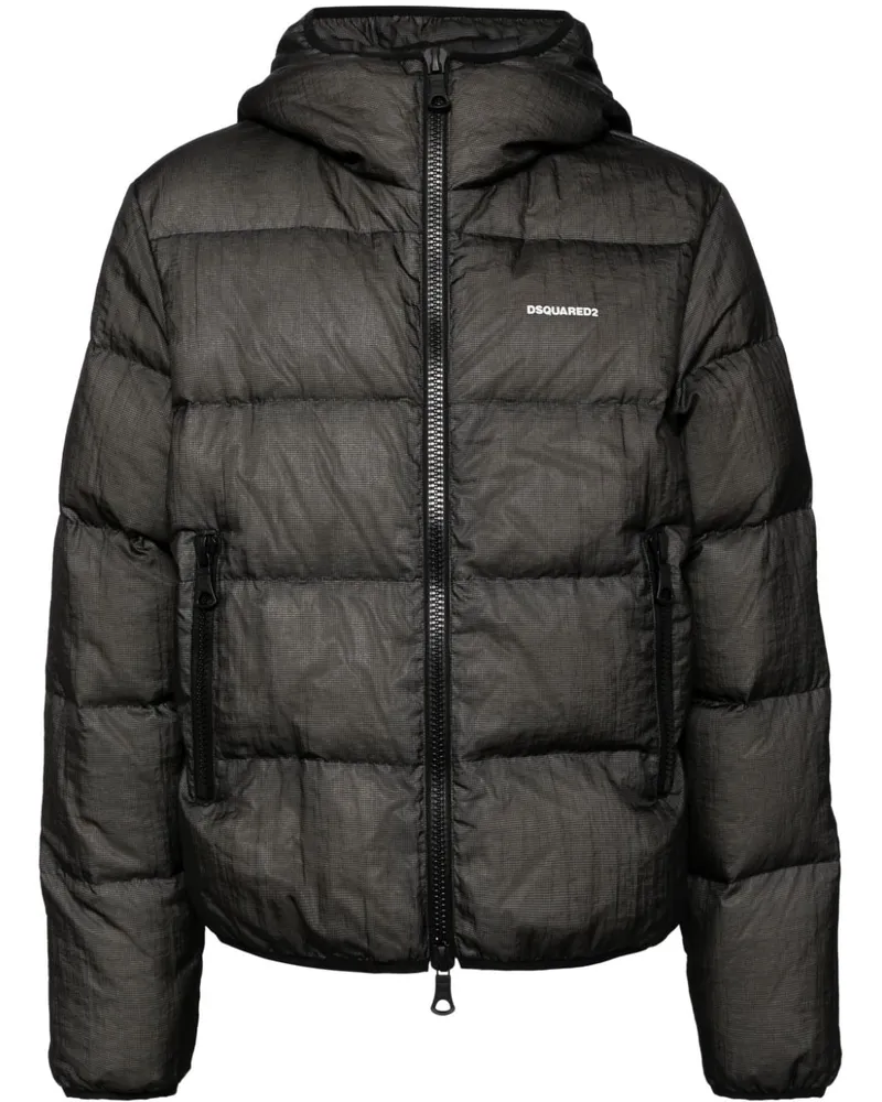 Dsquared2 Gefütterte Kaban Jacke - Schwarz Schwarz