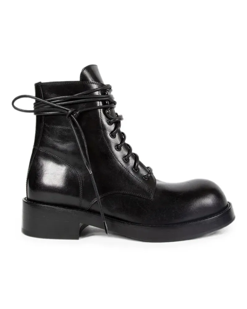 Ann Demeulemeester Jomund Schnürstiefel - Schwarz Schwarz