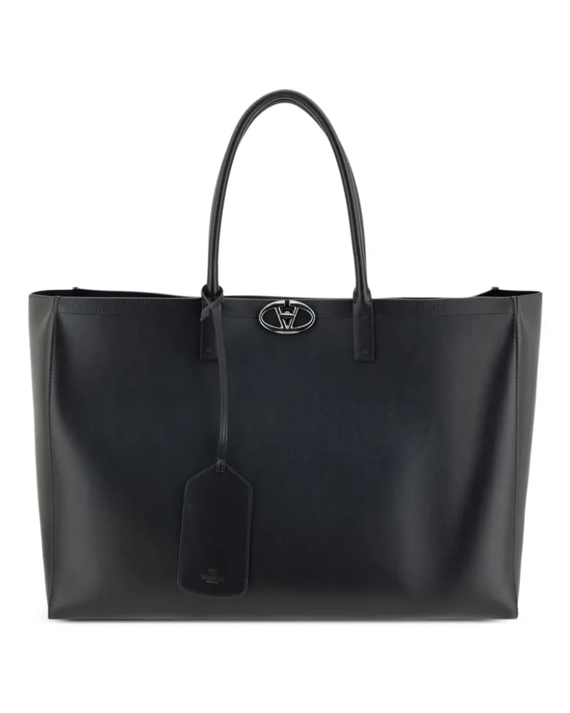 Valentino Garavani Großer VLogo Locker Tote Bag - Schwarz Schwarz
