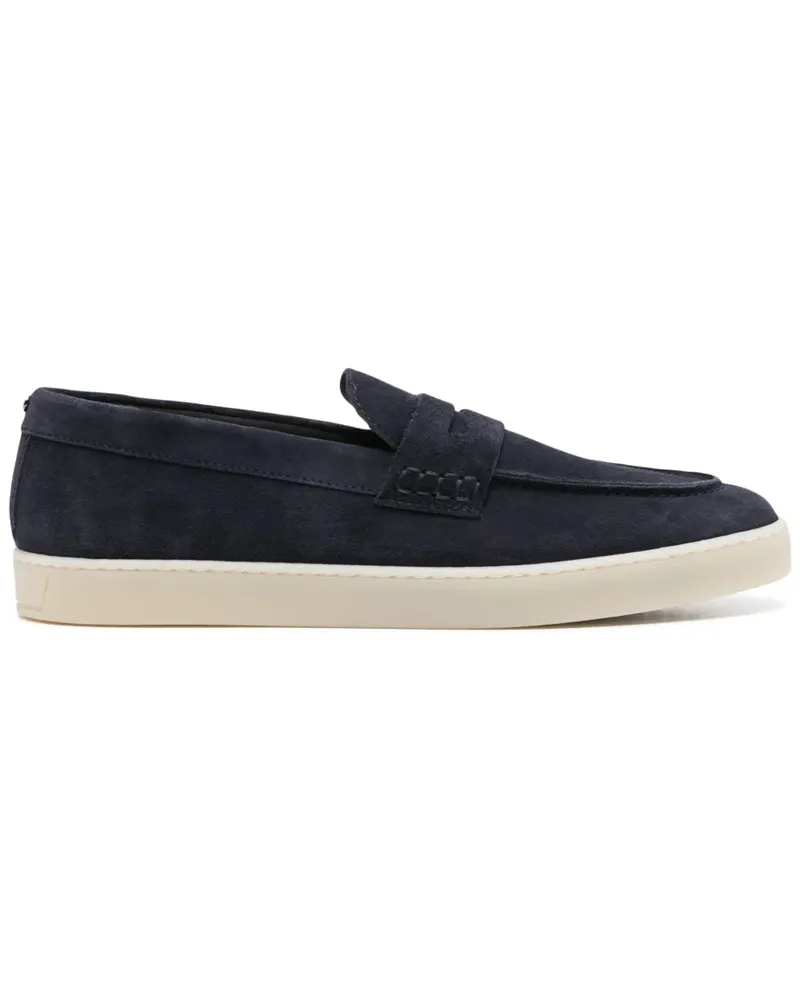 Canali Loafer aus Wildleder - Blau Blau