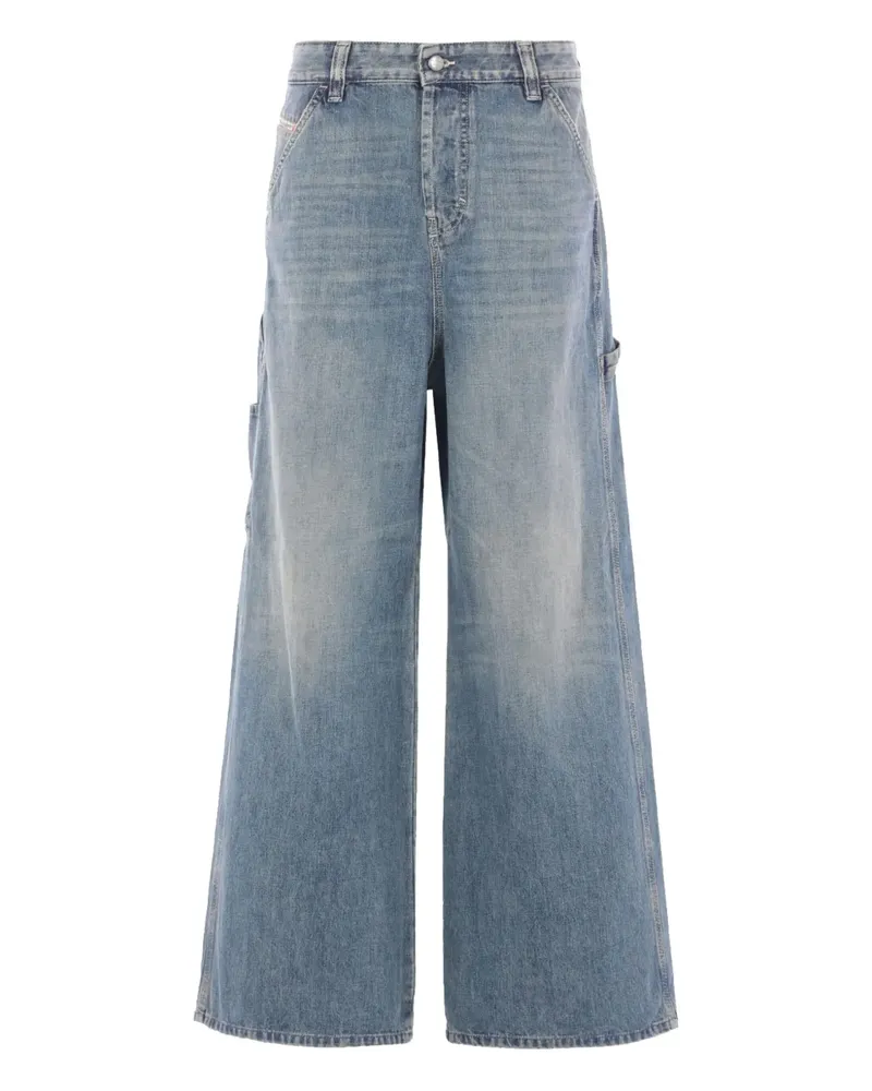 Diesel Jeans im Utility-Look - Blau Blau