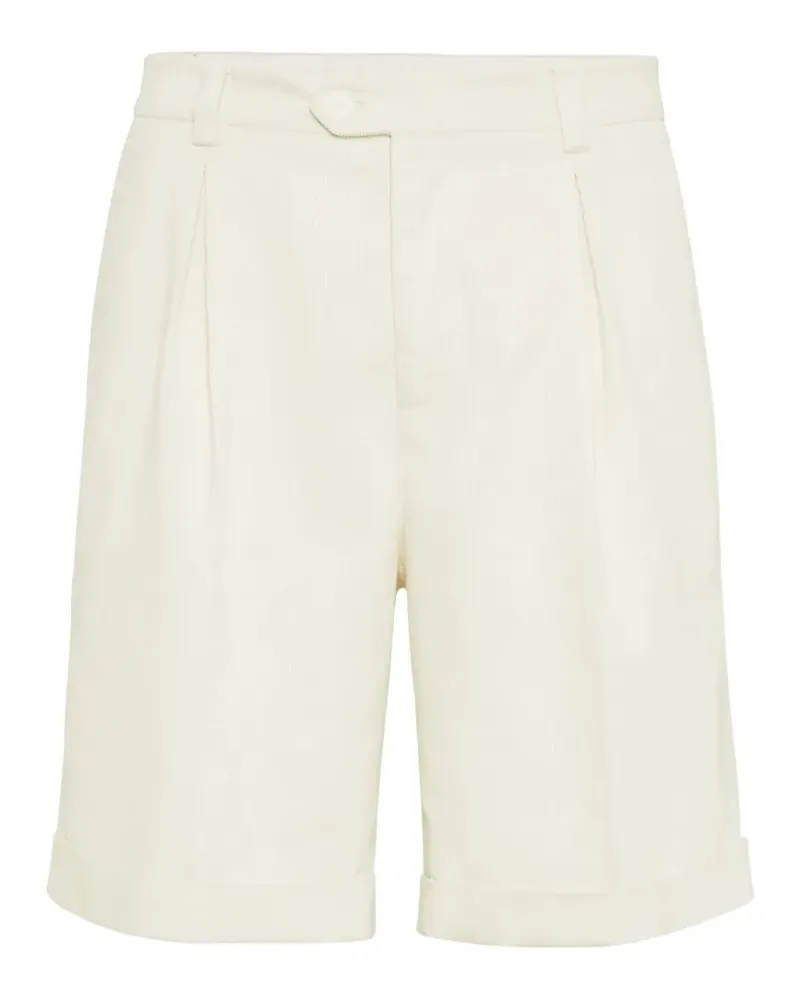 Brunello Cucinelli Shorts aus Cord - Nude Nude