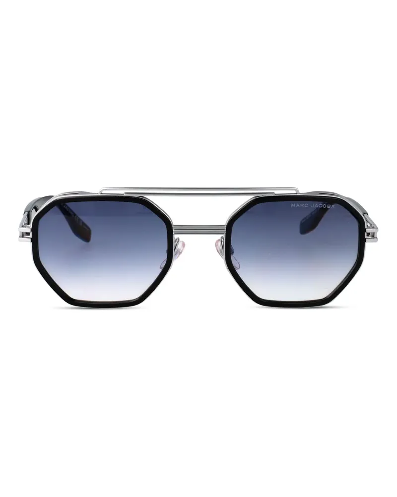 Marc Jacobs Geometrische 782/S Sonnenbrille aus Titan - Schwarz Schwarz