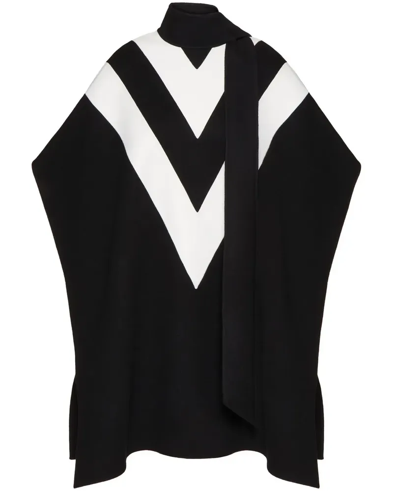Valentino Garavani Cape mit VLOGO - Schwarz Schwarz
