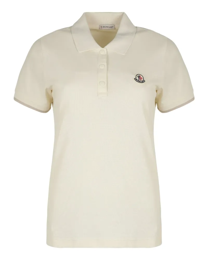 Moncler Klassisches Poloshirt - Weiß Weiß