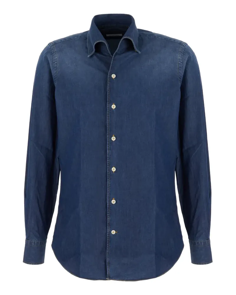 Alessandro Gherardi washed denim shirt - Blau Blau