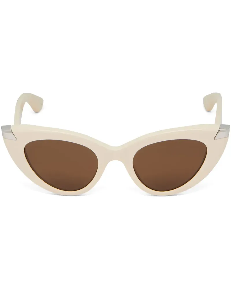 Alexander McQueen Punk Rivet Sonnenbrille mit Cat-Eye-Gestell - Nude Nude