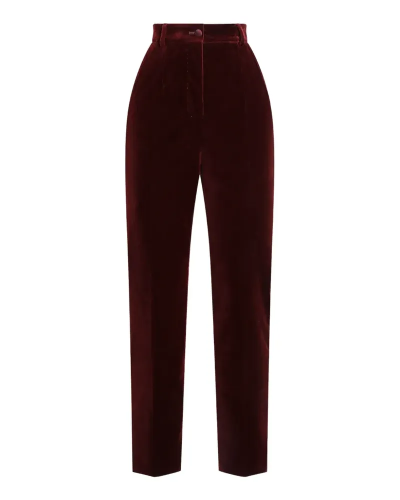 Dolce & Gabbana Hose aus Samt - Rot Rot