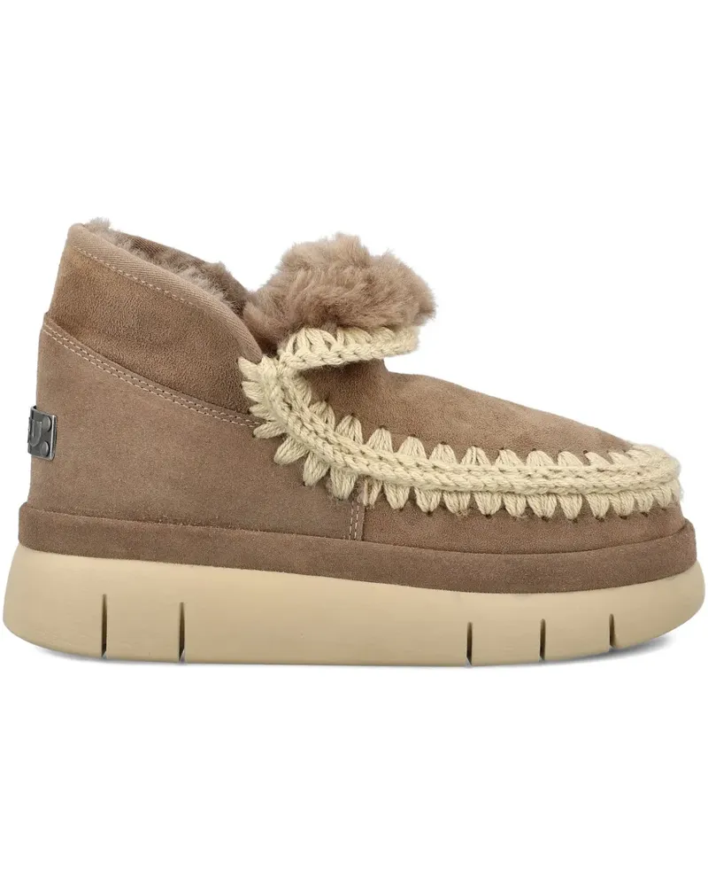 Mou Bounce suede ankle boots - Braun Braun