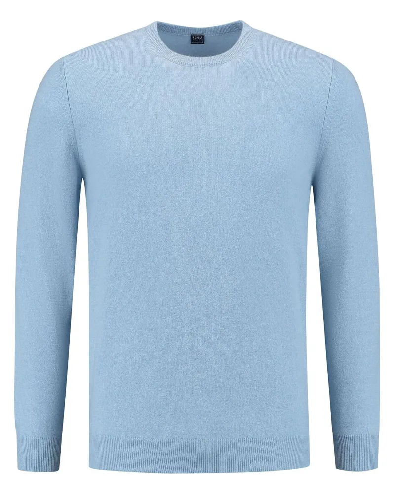 Fedeli Pullover mit Rundhalsausschnitt - Blau Blau
