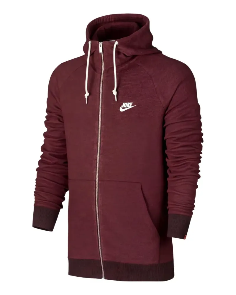 Nike Kapuzenjacke mit Logo-Stickerei - Rot Rot
