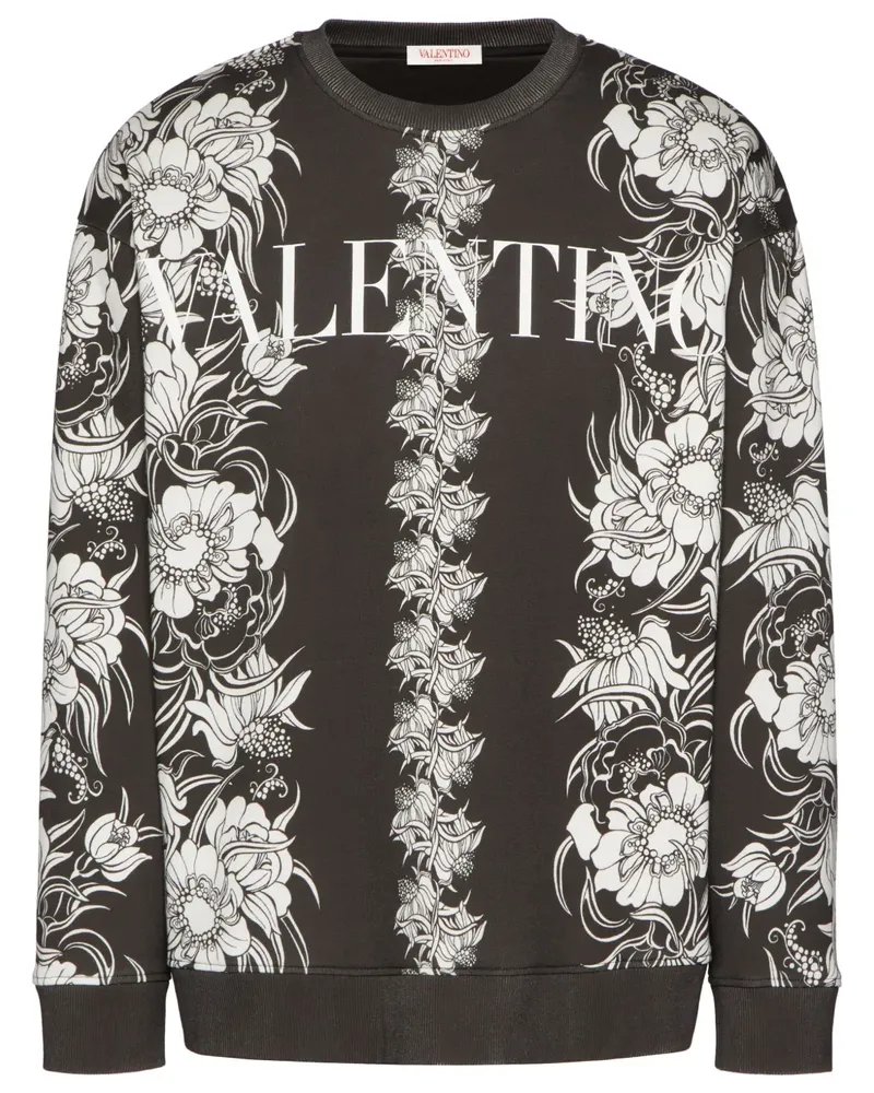 Valentino Garavani Sweatshirt mit Logo-Print - Schwarz Schwarz
