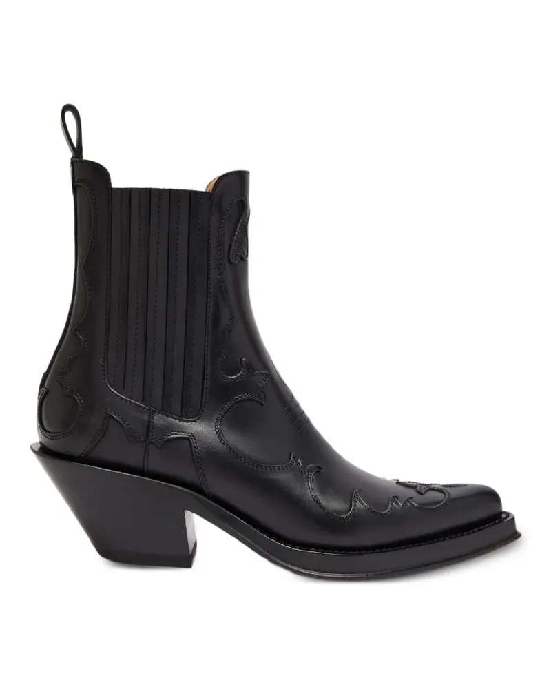 Gabriela Hearst Cassidy Cowboystiefel mit Stickerei - Schwarz Schwarz