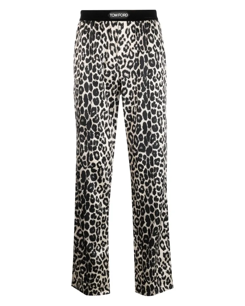 Tom Ford Hose mit Logo-Bund - Nude Nude
