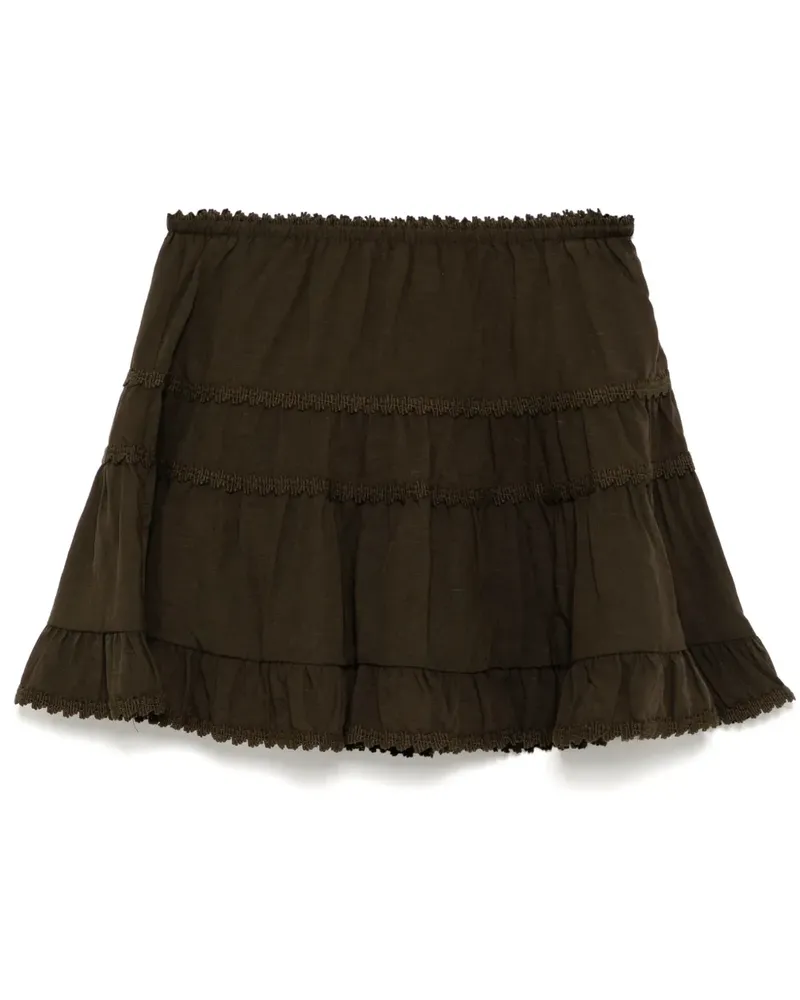 Tout a Coup Gestufter Minirock - Grau Grau