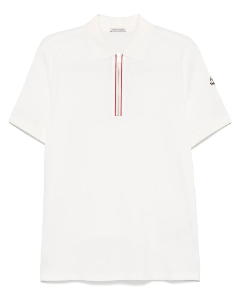 Moncler Poloshirt mit kurzen Ärmeln - Weiß Weiß