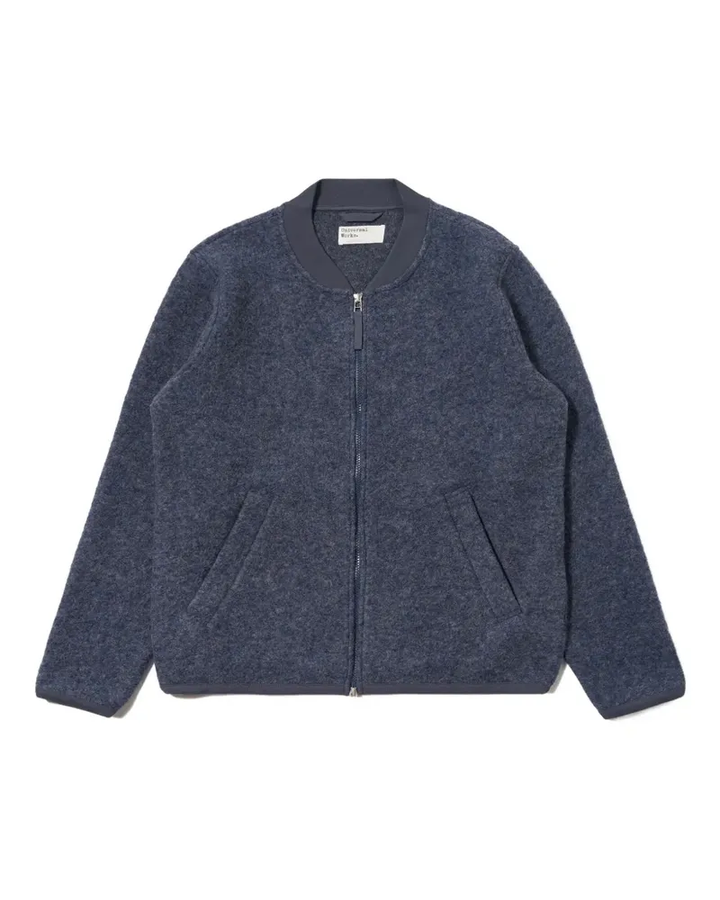 Universal Works zip-up bomber jacket - Blau Blau