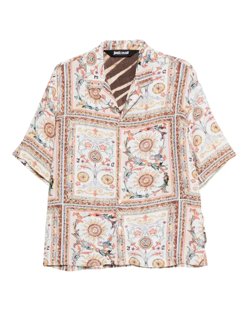Just Cavalli patterned shirt - Weiß Weiß