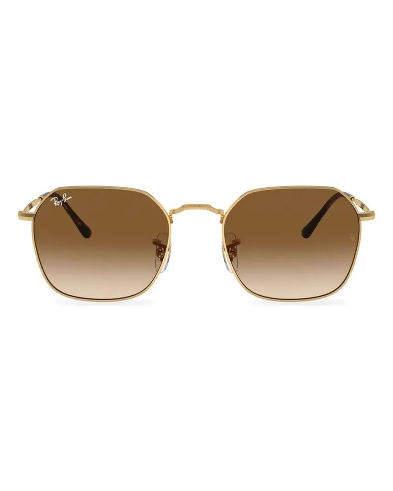 Ray Ban Jim Sonnenbrille mit eckigem Gestell - Gold Gold