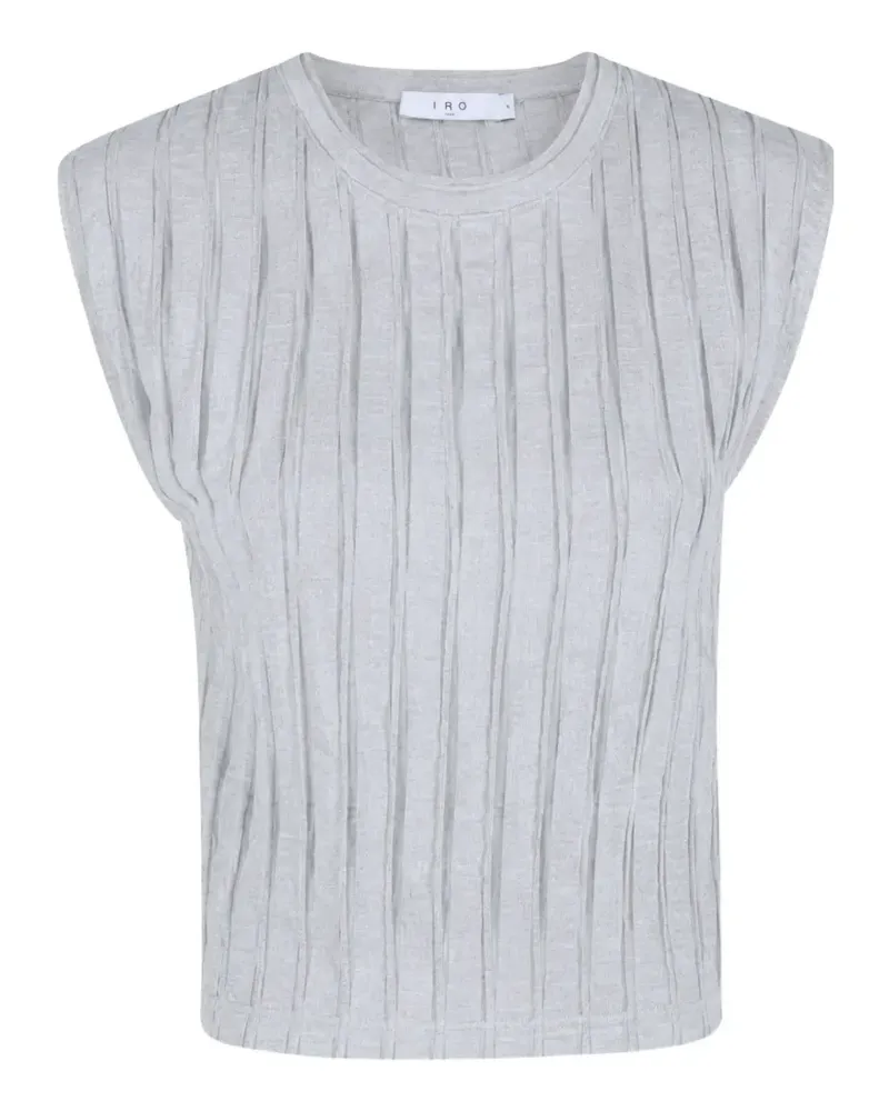 IRO Uzelie pleated top - Grau Grau