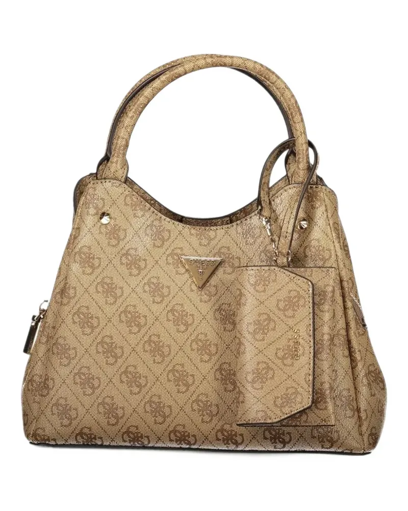 Guess Gürteltasche mit Monogramm-Print - Nude Nude