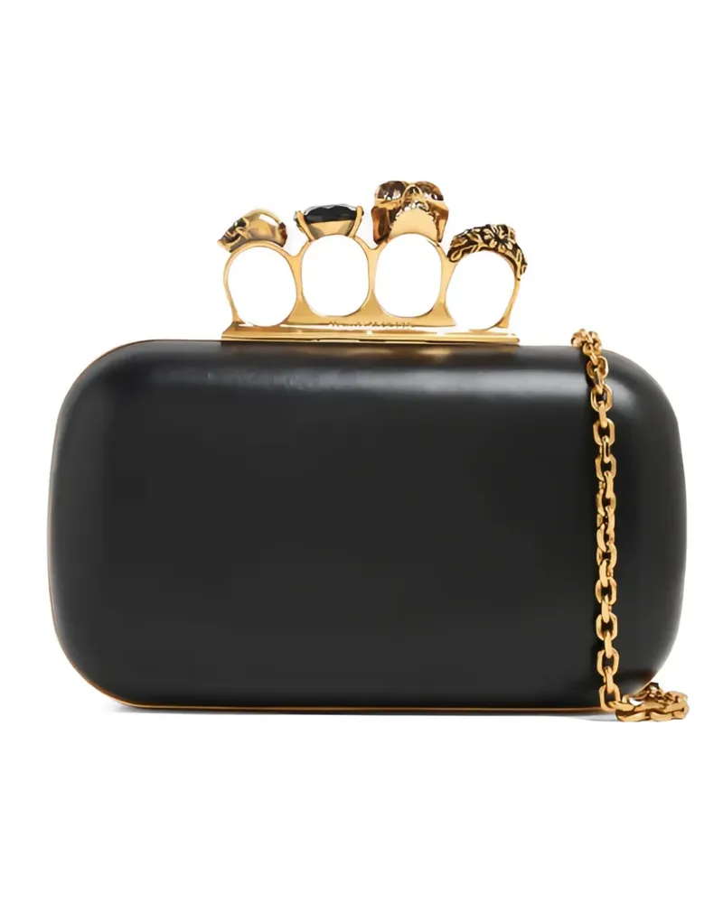 Alexander McQueen Knuckle Clutch - Schwarz Schwarz