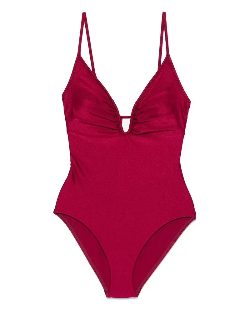 Zimmermann Wylie Plunge Wire Badeanzug - Rot Rot